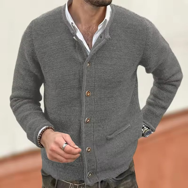 BERGEN - ENGER STRICKJACKE MIT KNÖPFEN - Image 3