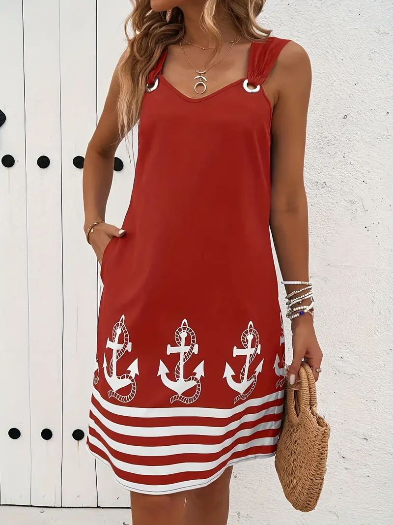 BERNA - ÄRMELLOSES KLEID MIT BREITEN TRÄGERN - Image 3