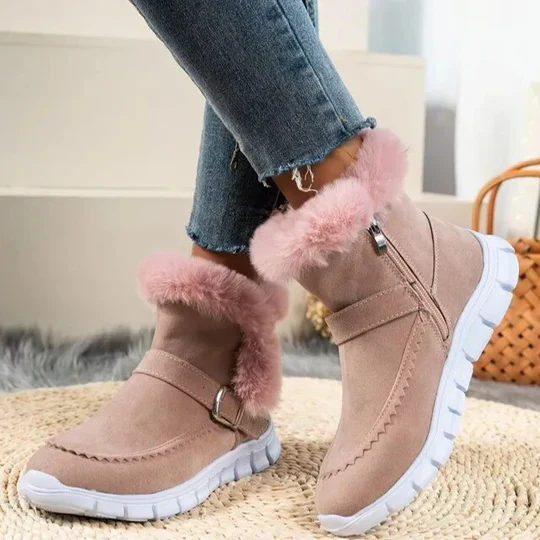 Berna - neue lässige kurze plüschstiefeletten aus wildleder - Image 4