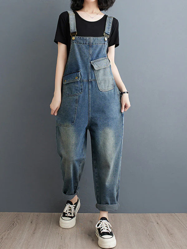 BERNADETTE - SCHLABBER-JUMPSUIT AUS DENIM - Image 15