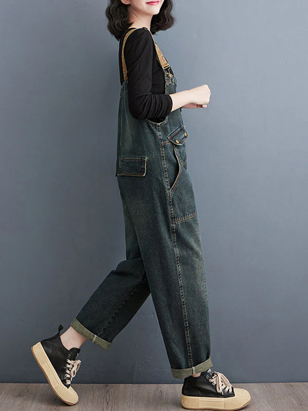 BERNADETTE - SCHLABBER-JUMPSUIT AUS DENIM - Image 2