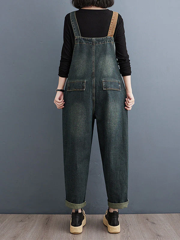 BERNADETTE - SCHLABBER-JUMPSUIT AUS DENIM - Image 3
