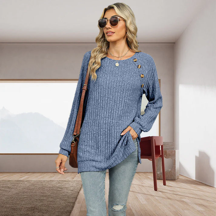 BERTRAM - STRICKPULLOVER MIT DEKORATIVEN KNÖPFEN - Image 10