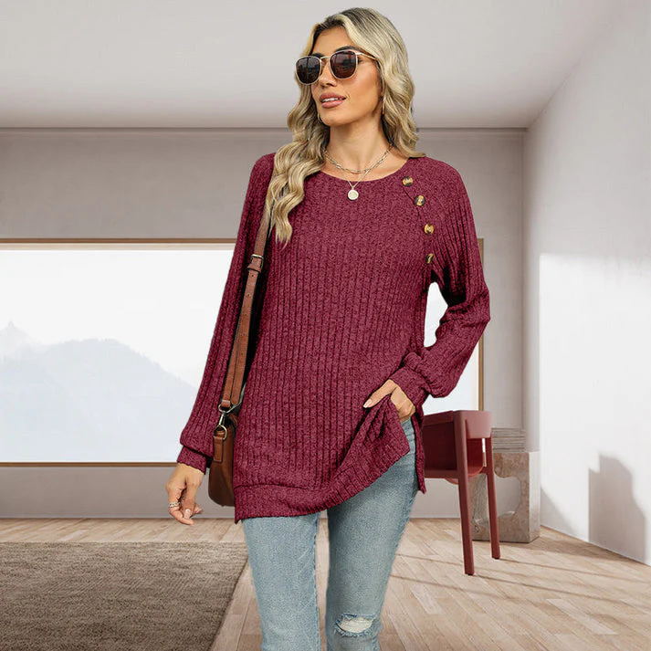 BERTRAM - STRICKPULLOVER MIT DEKORATIVEN KNÖPFEN - Image 11