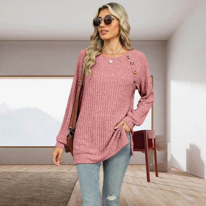 BERTRAM - STRICKPULLOVER MIT DEKORATIVEN KNÖPFEN - Image 8