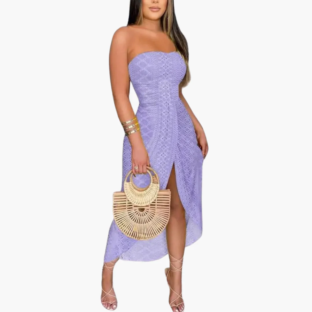 Besticktes Midikleid für Damen – Elegantes Sommerkleid - Image 3
