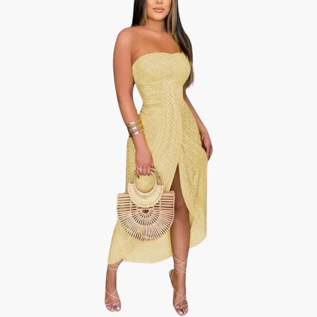 Besticktes Midikleid für Damen – Elegantes Sommerkleid - Image 4