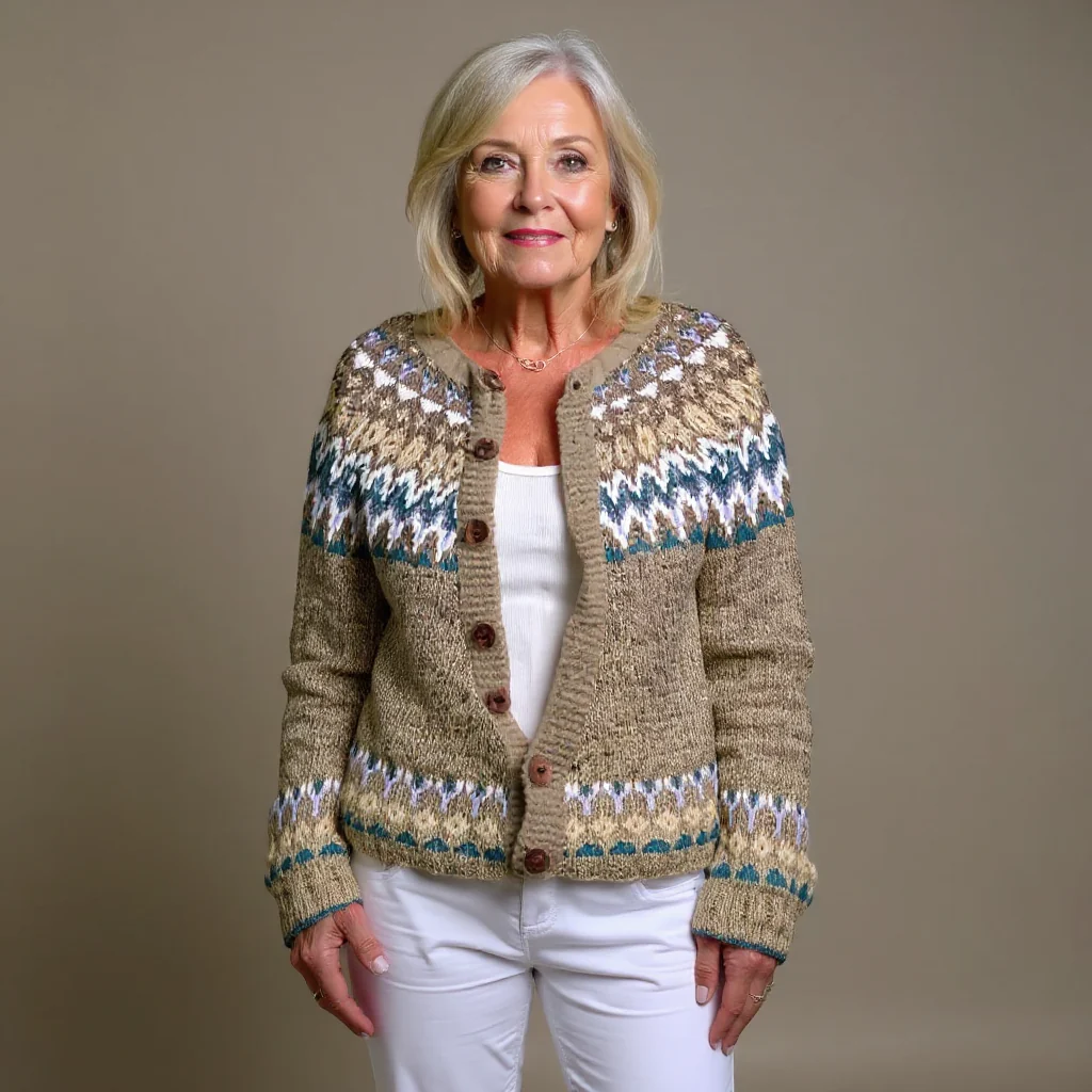 Bettina | Vintage Isländische Strickjacke - Image 2