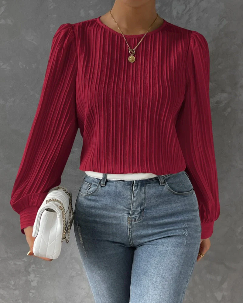 Bianca™ | Elegante Bluse mit langen Laternenärmeln - Image 12