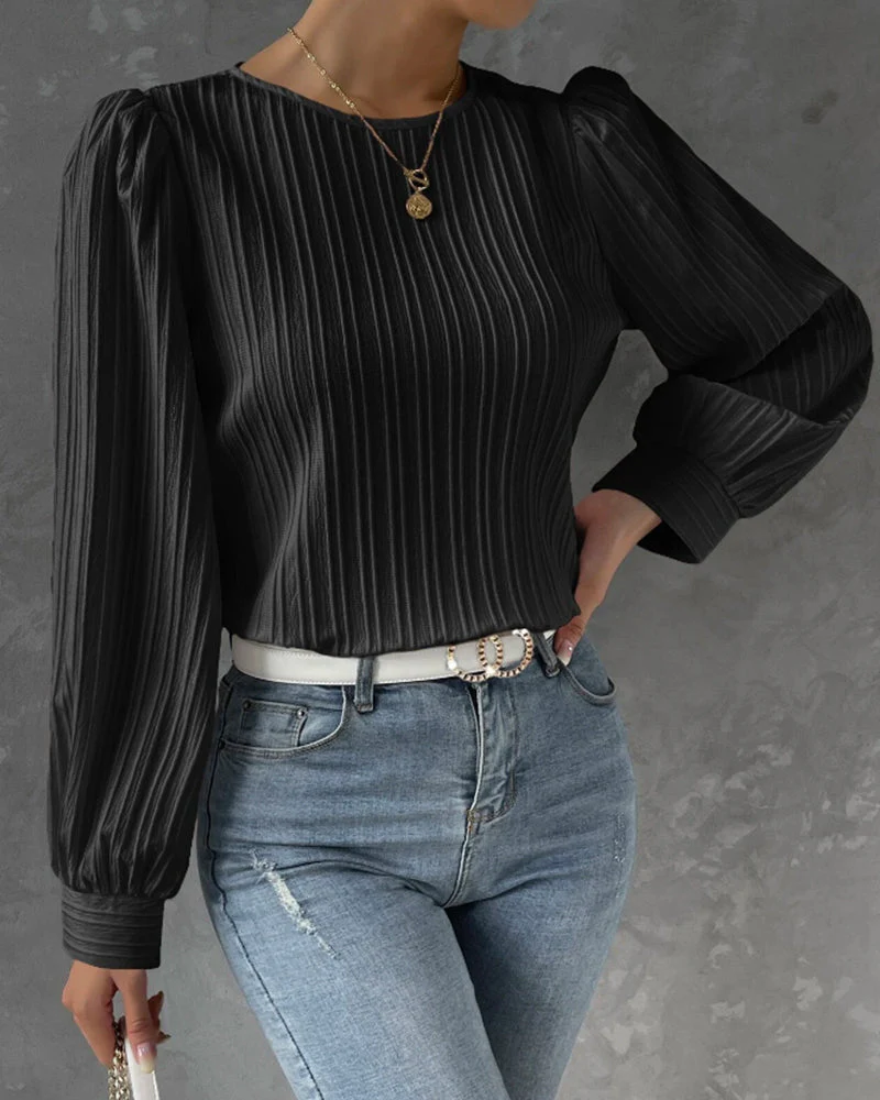 Bianca™ | Elegante Bluse mit langen Laternenärmeln - Image 6