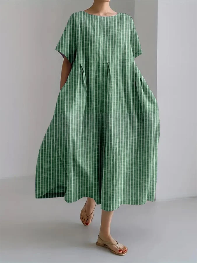 BIANCA | Langes Casual Kleid mit Bequemen Schnitt und Retro Stil für Jeden Tag - Image 3