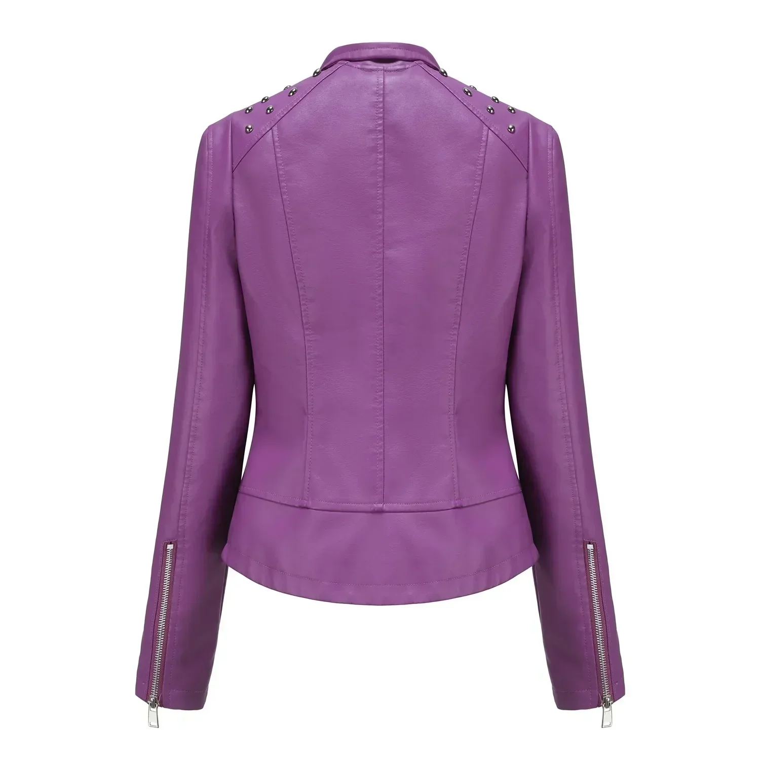 Bikerjacke Damen mit Reißverschluss | schmal für verschiedene Outfits
