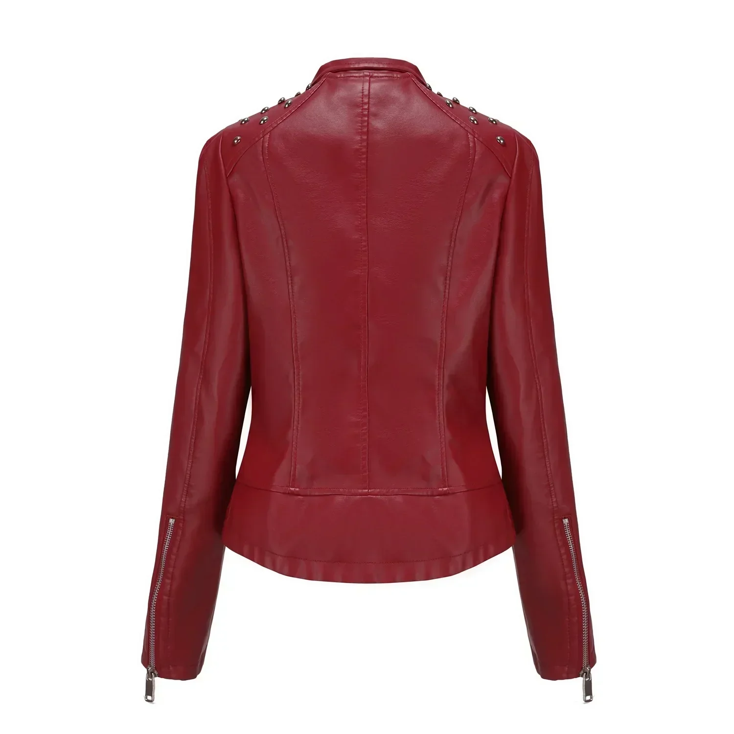 Bikerjacke Damen mit Reißverschluss | schmal für verschiedene Outfits - Image 5