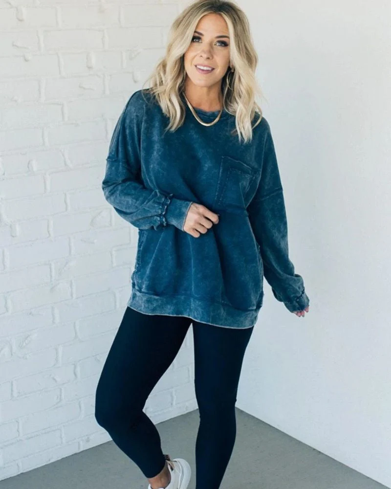 BIRGIT - OVERSIZE-PULLOVER IM USED-LOOK - Image 4