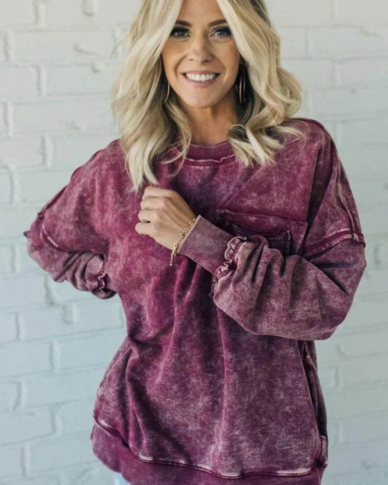 BIRGIT - OVERSIZE-PULLOVER IM USED-LOOK - Image 5