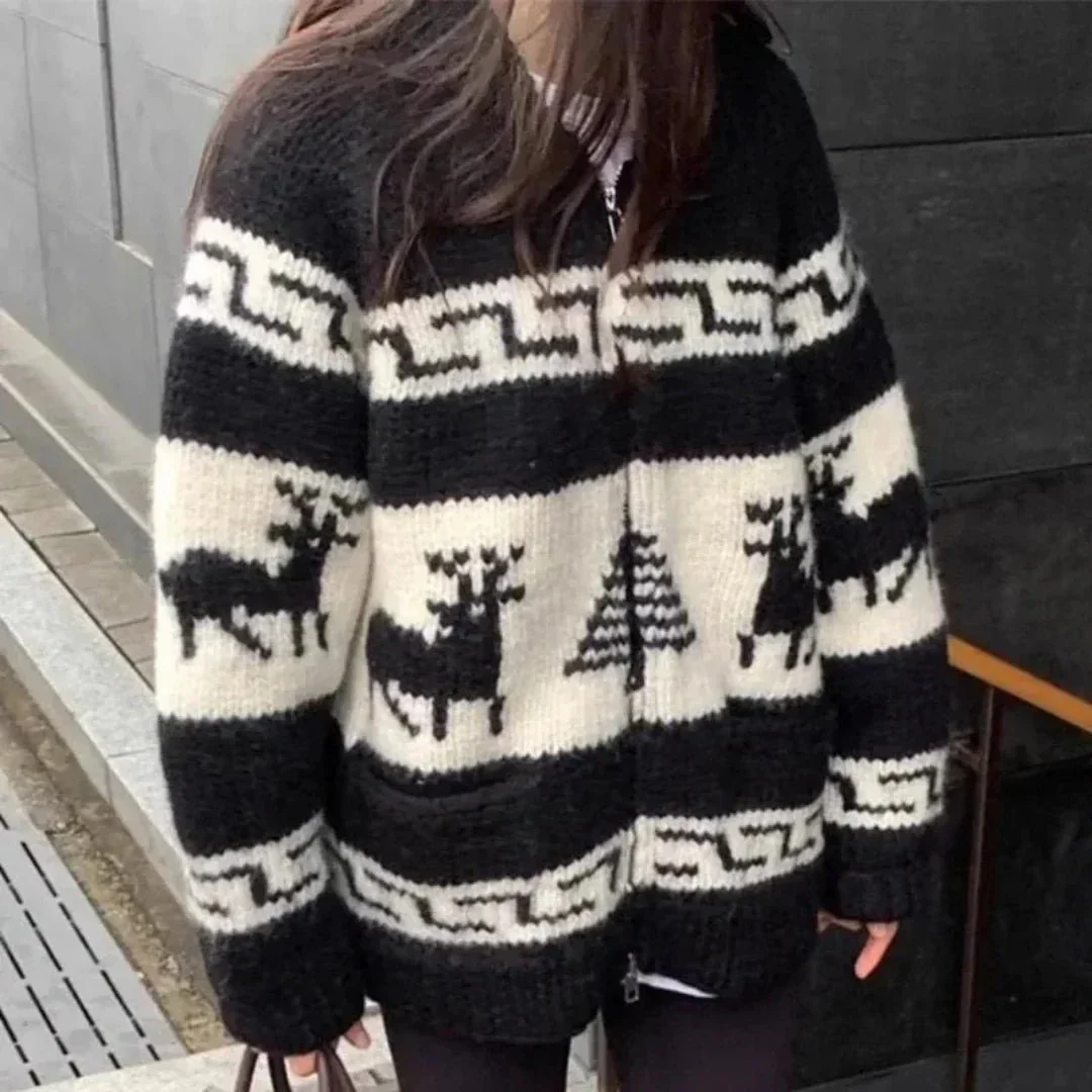 Blanche Strick-Weihnachtsjacke im Oversized-Look