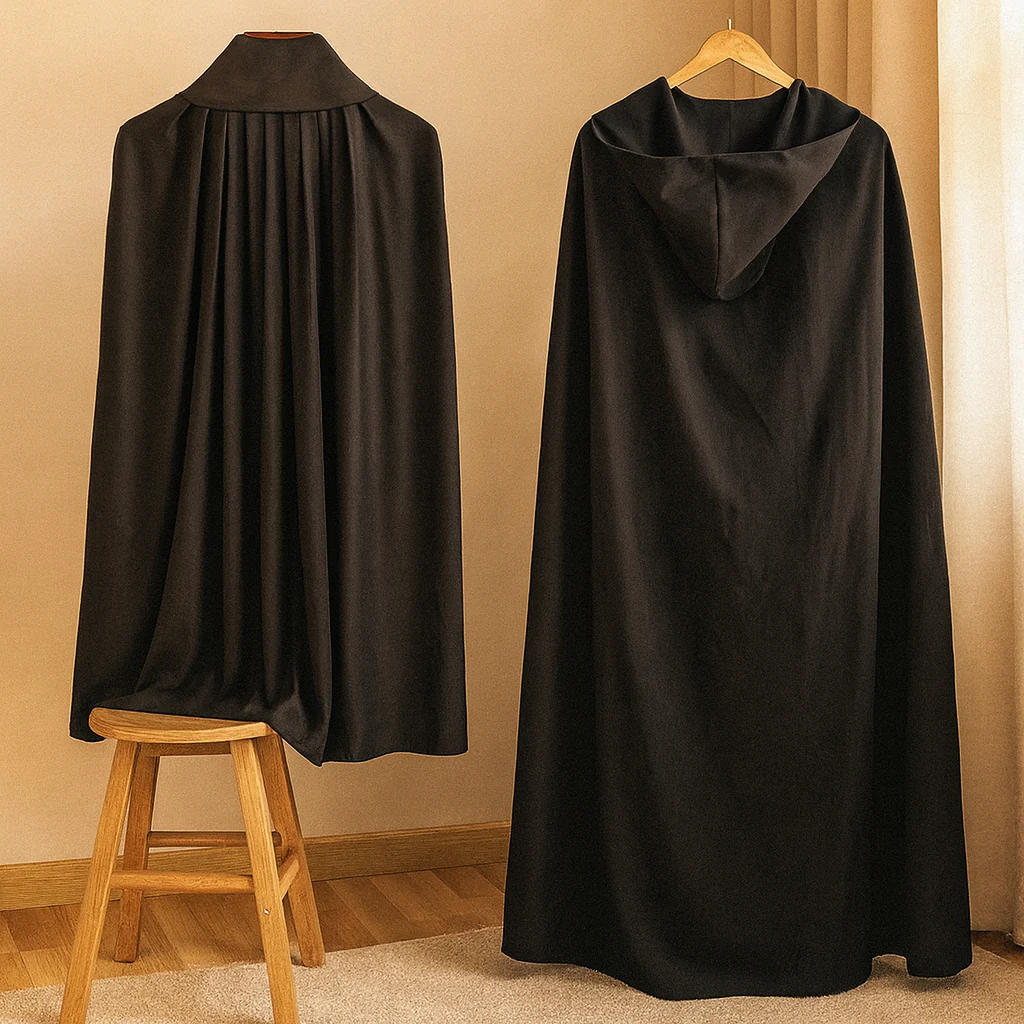 BloodMoon Vampir Mantel – Schwarzer & roter Halloween Umhang - Image 3