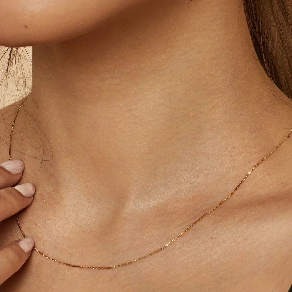 Bodega Box Necklace | Gold