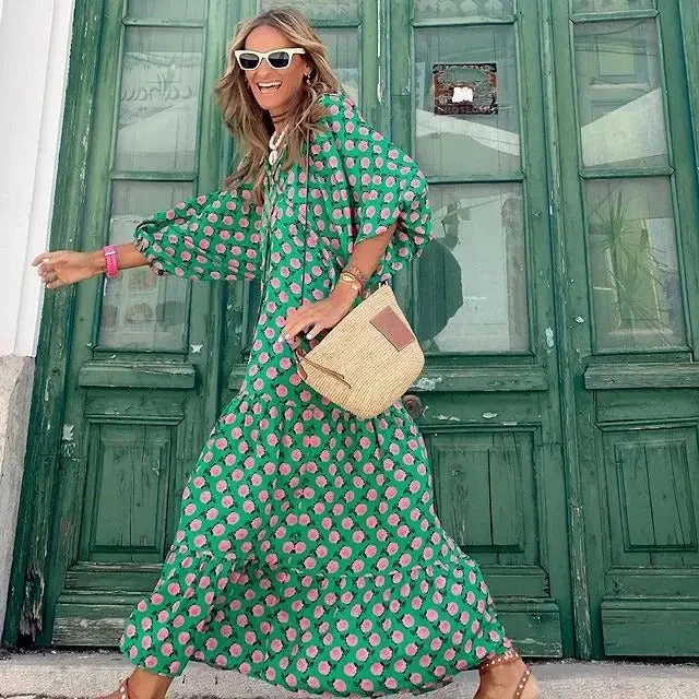 Boho-Kleid mit Puffärmeln - Image 4