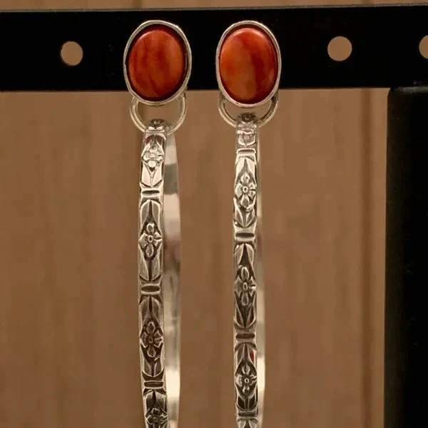Boho-Ohrringe Vintage Onyx - Image 2