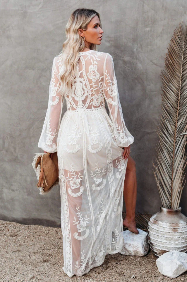 BohoLuxe Lange Bohemekleid - Image 10