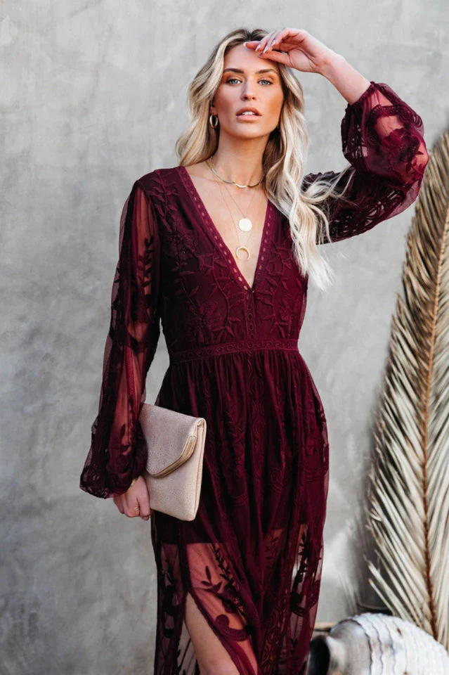 BohoLuxe Lange Bohemekleid - Image 11