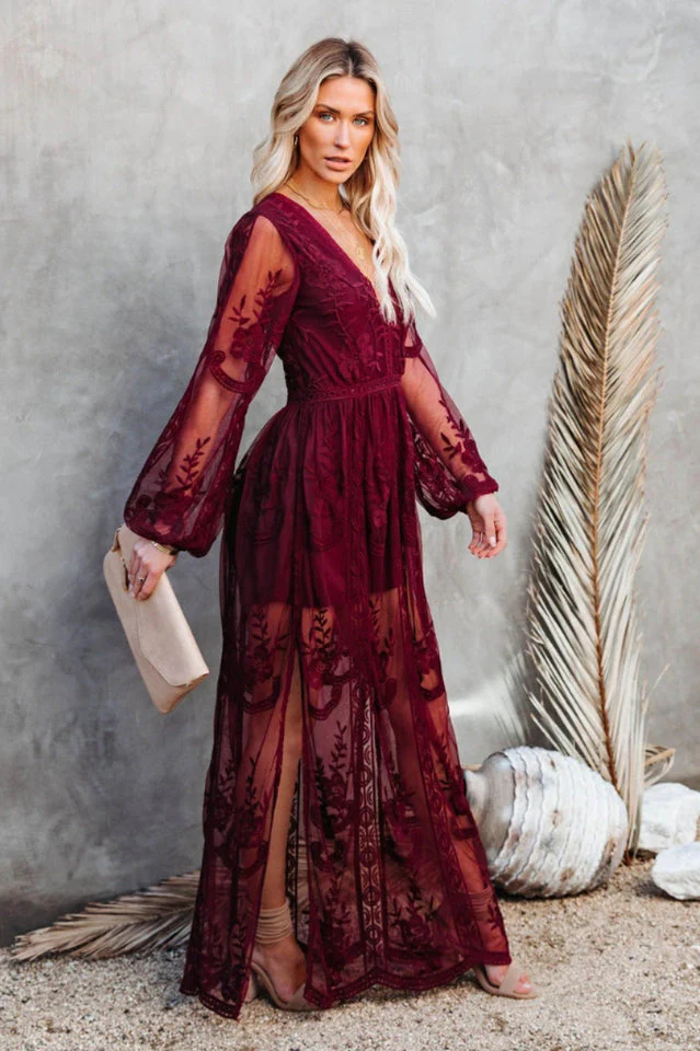 BohoLuxe Lange Bohemekleid - Image 12