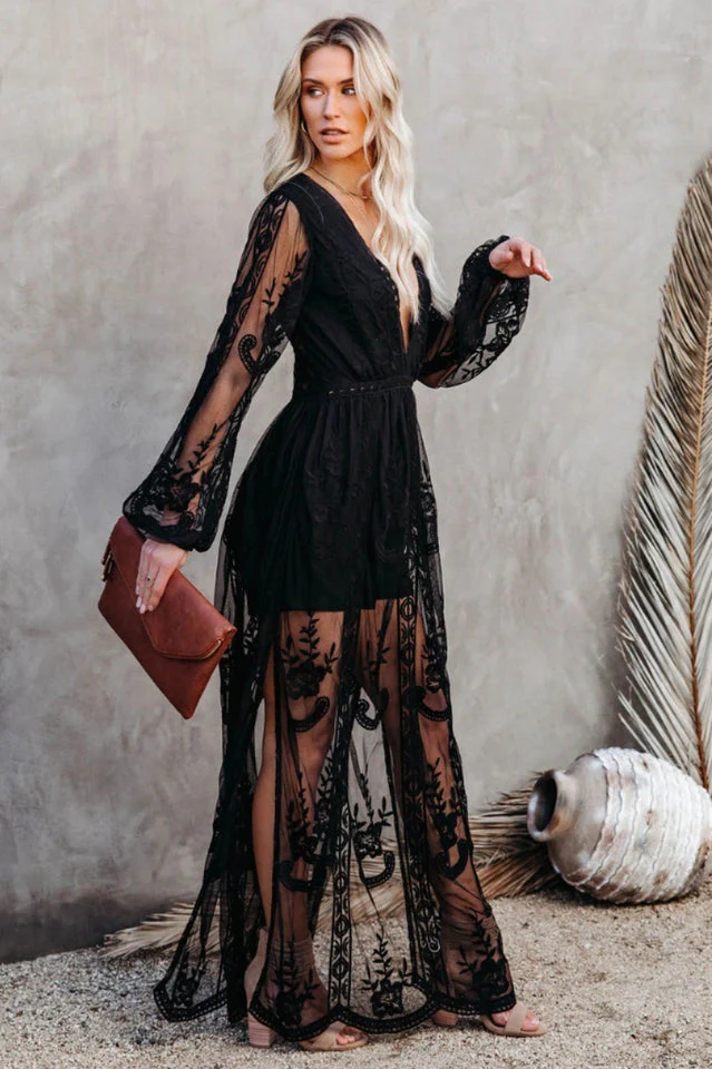 BohoLuxe Lange Bohemekleid - Image 3
