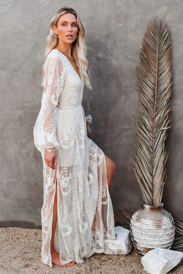 BohoLuxe Lange Bohemekleid - Image 9