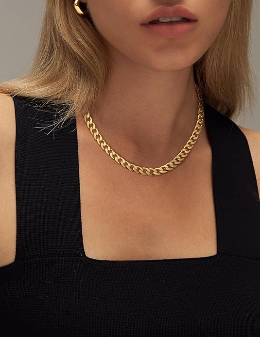 Bold Gold Cuban Link Necklace - Image 4