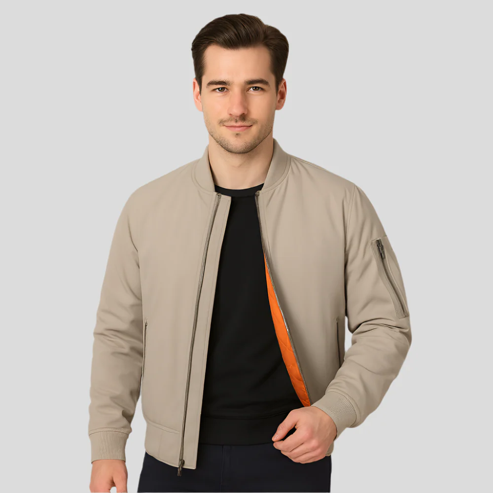 Bomberjacke für Herren im klassischen Design – Zeitloser Reißverschluss-Stil - Image 4
