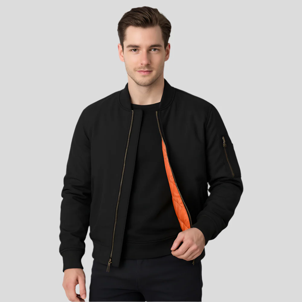 Bomberjacke für Herren im klassischen Design – Zeitloser Reißverschluss-Stil - Image 8