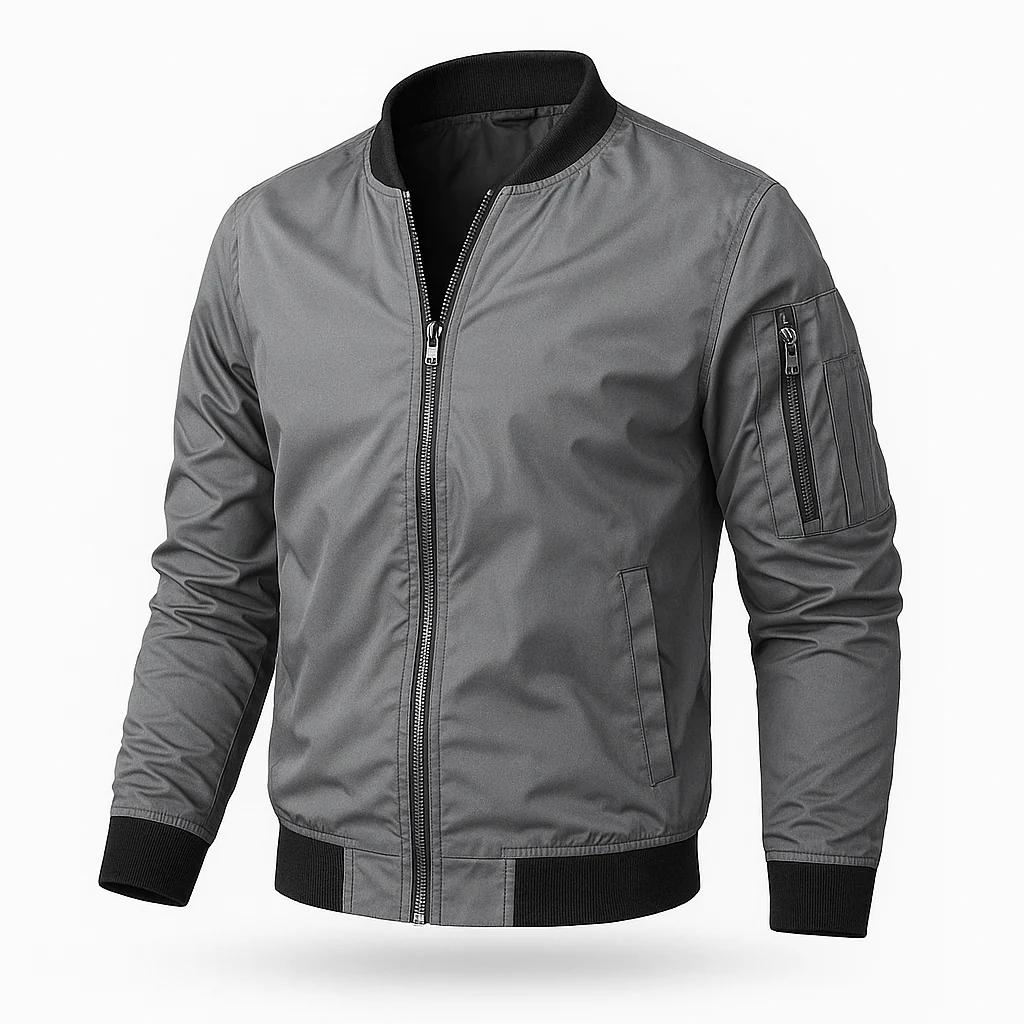 Bomberjacke Herren | Leicht Mit Reißverschluss - Image 2