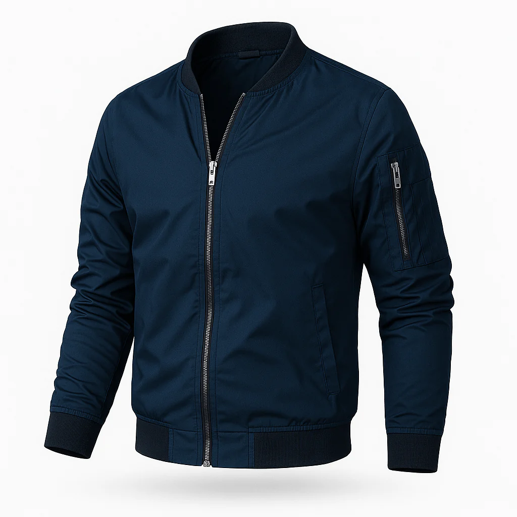 Bomberjacke Herren | Leicht Mit Reißverschluss - Image 3