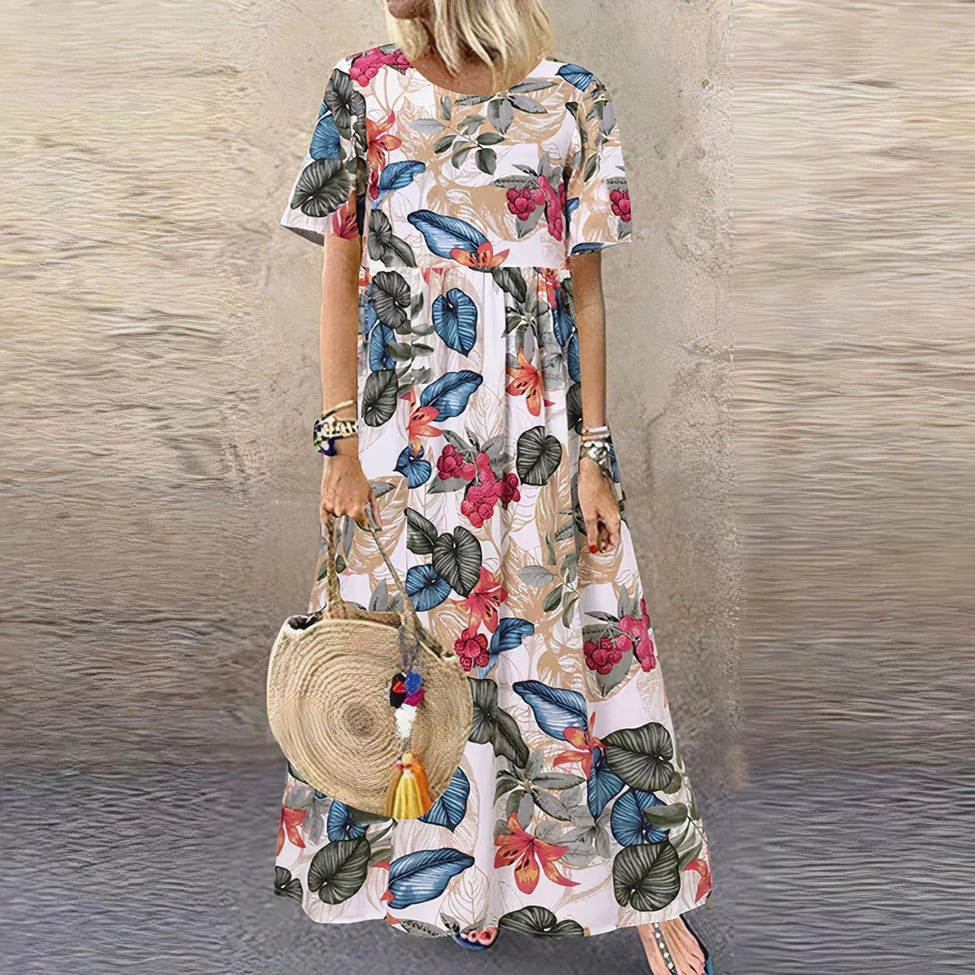 Bonnie - Florales Maxikleid für Frauen