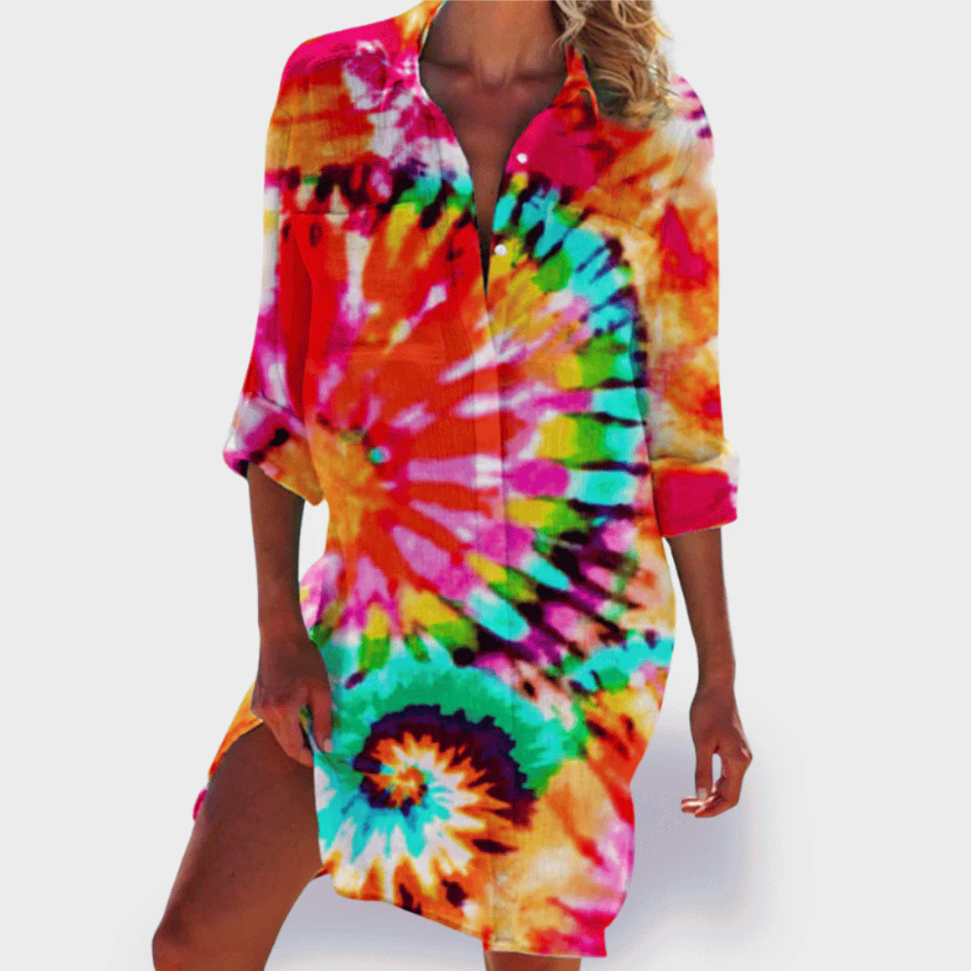 Brigitte | Bunte und leichte Sommerrobe