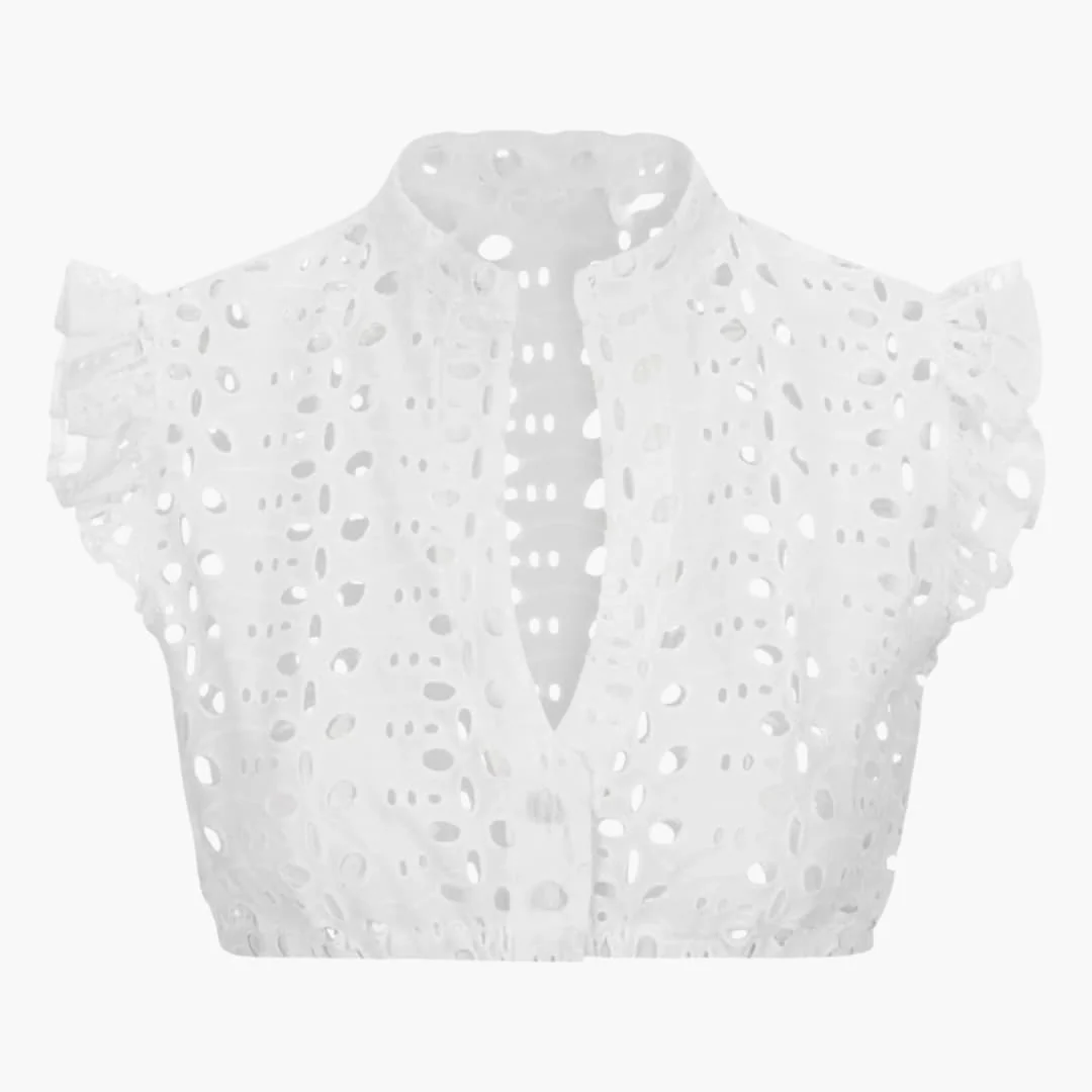 Broderie Anglaise Dirndlbluse für Damen - Oktoberfest 2025 - Image 2