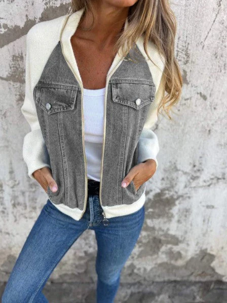 Brooklynn - moderne jacke mit denim - Image 4