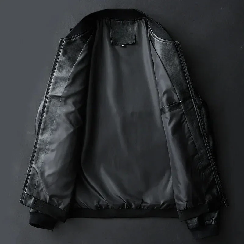 Bruno® | Leder Bikerjacke