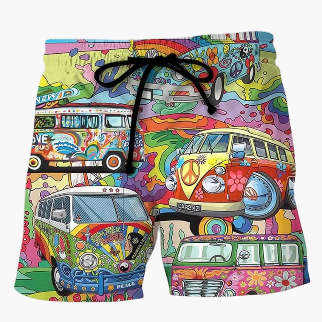 Bunte bedruckte Boardshorts für Männer - Sommerliche Strandmode - Image 4