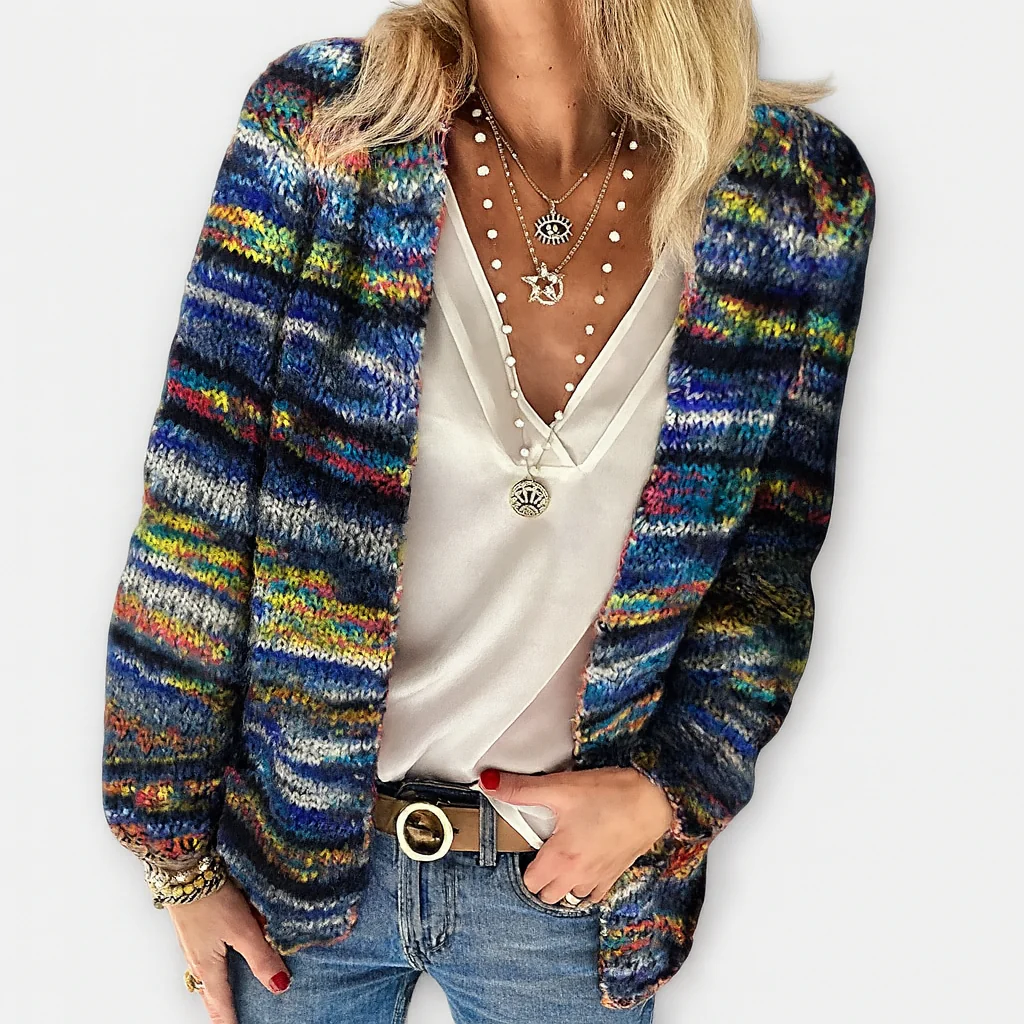 Bunter Strick-Cardigan – Ausdrucksstarke Farbakzente - Image 2