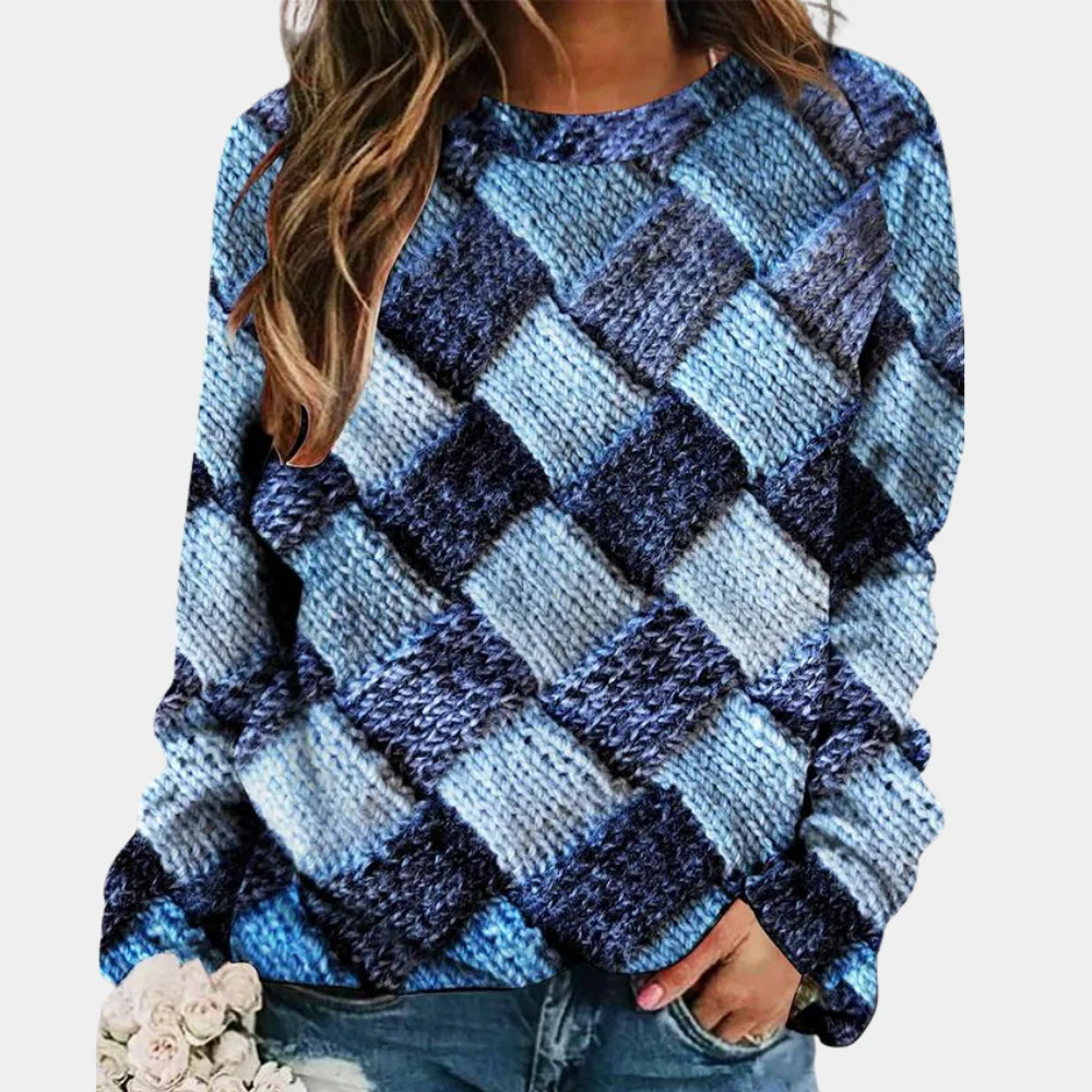 Bunter Strickpullover für Damen | Lässig - Image 6