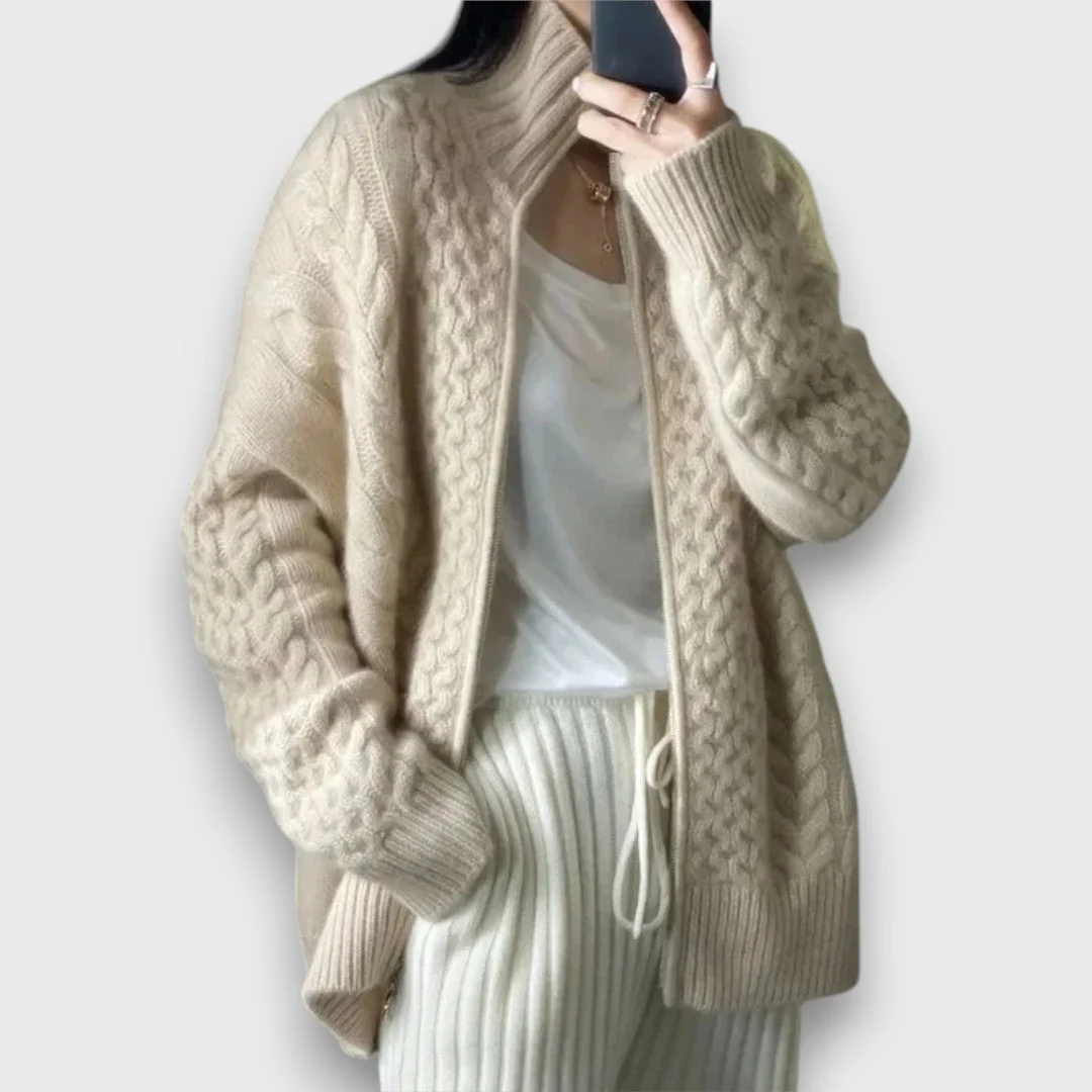 Calira – Strickjacke mit Reißverschluss - Image 4