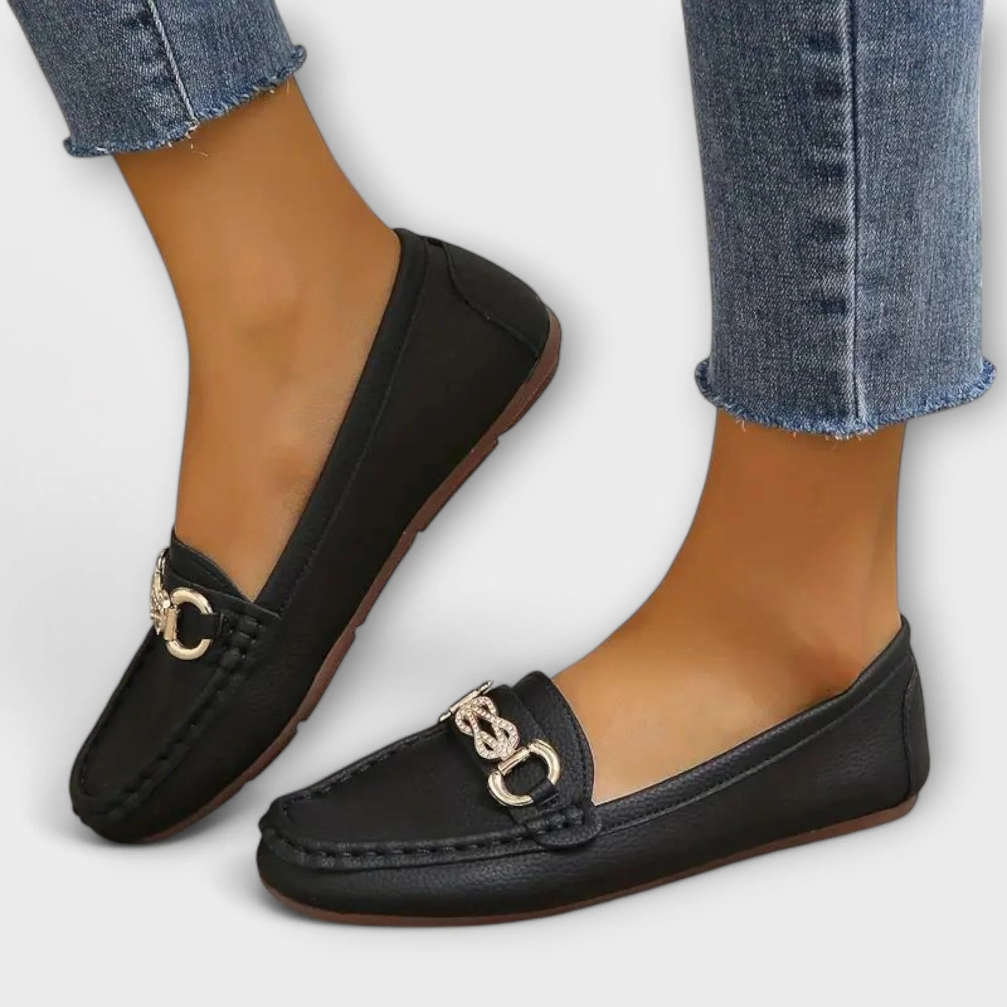 Calista – Elegante Mokassins mit Metallelement