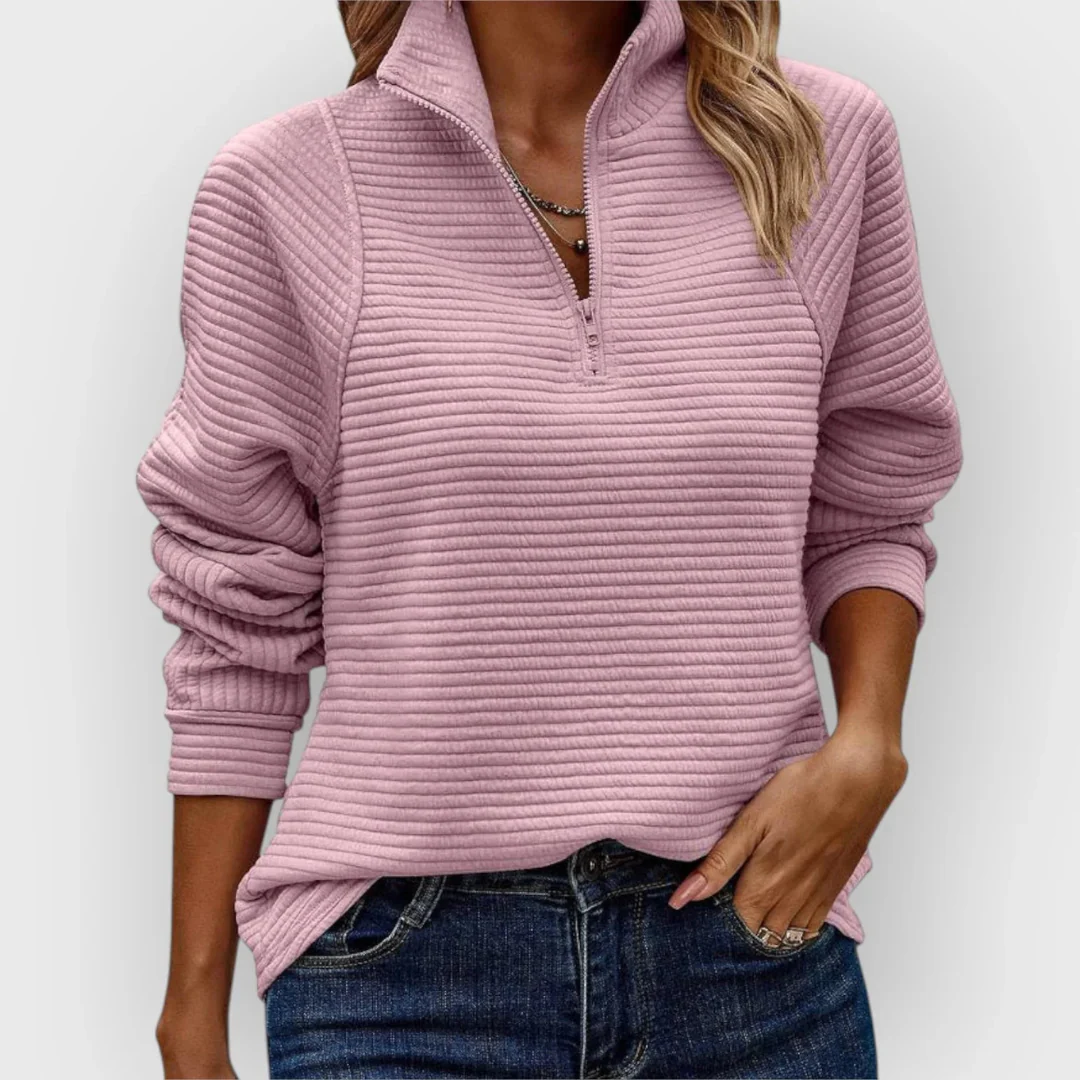 Camila | Pullover mit Halbreißverschluss