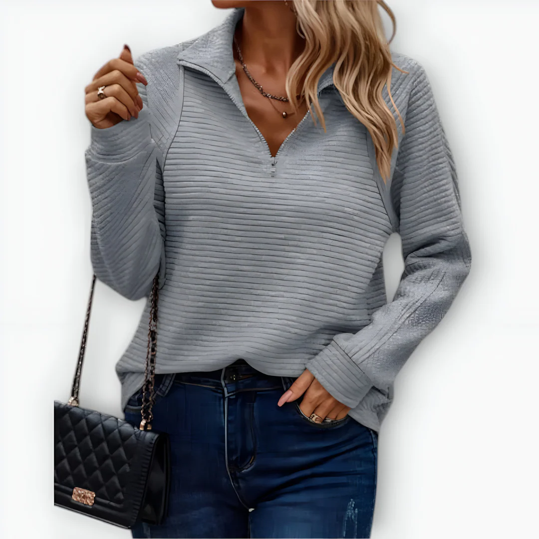 Camila | Pullover mit Halbreißverschluss - Image 4
