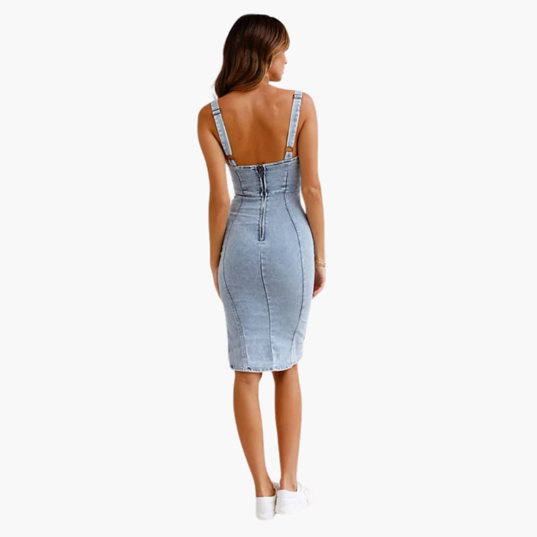 Camisole-Kleid Ärmelloses - Midikleid für Damen mit Rundhalsausschnitt - Image 5