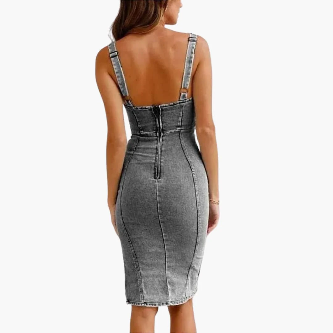Camisole-Kleid Ärmelloses - Midikleid für Damen mit Rundhalsausschnitt - Image 7