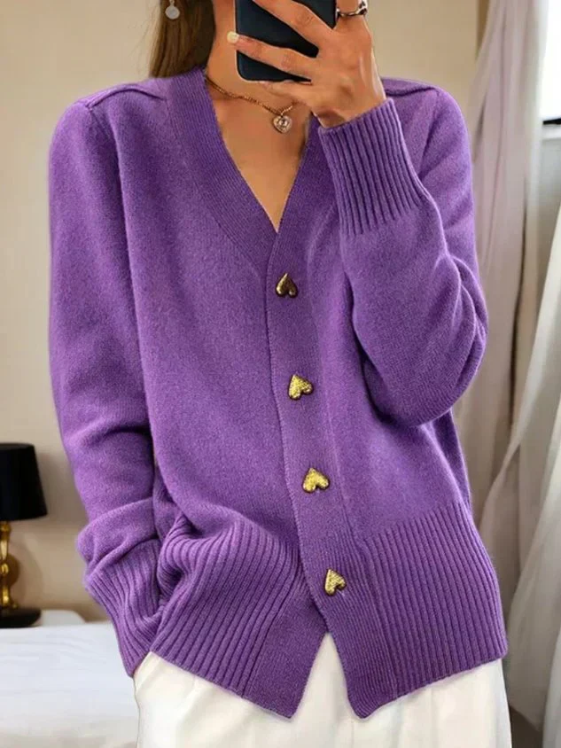 Cardigan mit Knopfleiste – Gemütlicher Charme mit Weiblicher Eleganz - Image 4