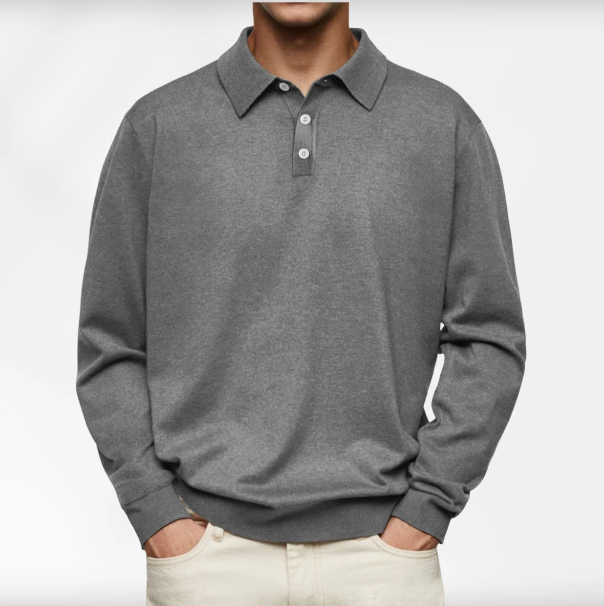 Carl | Langarm-Poloshirt für Herren - Image 2